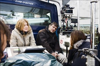 On the set of the movie "Je vais te manquer ", by Amanda Sthers.