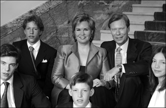 04/18/2004. EXCLUSIVE. Grand Duchy of Luxembourg family: gathers for the birthday of Grand Duke Henri and son Prince Sebastien.