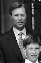 04/18/2004. EXCLUSIVE. Grand Duchy of Luxembourg family: gathers for the birthday of Grand Duke Henri and son Prince Sebastien.