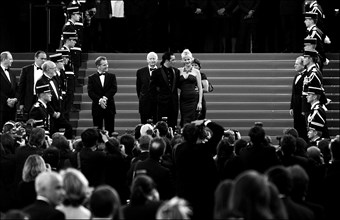 05/19/2001. Backstage of Cannes Film Festival with Melanie Griffith & Antonio Banderas