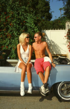 Ophélie Winter et son frère Mickaël (1996)