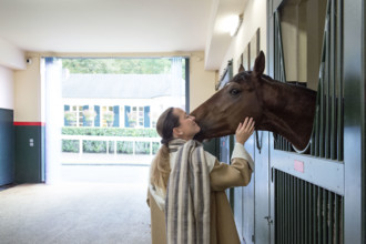 La Princesse Zahra Aga Khan dans le domaine Domaine d'Aiglemont à Gouvieux (Oise)