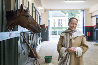 La Princesse Zahra Aga Khan dans le domaine Domaine d'Aiglemont à Gouvieux (Oise)