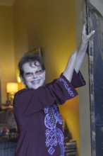 Claudia Cardinale chez elle à Paris