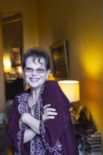 Claudia Cardinale chez elle à Paris