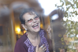 Claudia Cardinale chez elle à Paris