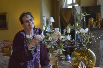 Claudia Cardinale chez elle à Paris