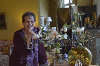 Claudia Cardinale chez elle à Paris