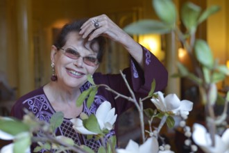 Claudia Cardinale chez elle à Paris