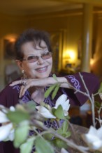 Claudia Cardinale chez elle à Paris