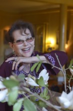 Claudia Cardinale chez elle à Paris
