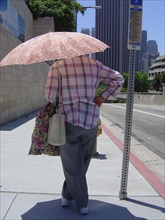 Los Angeles - Downtown, passant sous le soleil, rue