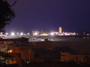 Santa Monica Pier, nuit, Los Angeles