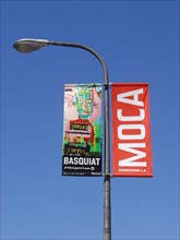 Los Angeles - Downtown - MOCA Museum of Contemporary Art - Exposition Basquiat, signalétique
