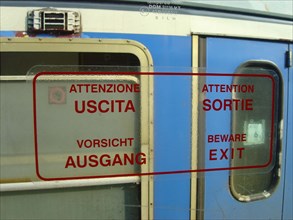 Venise, sortie / uscita dans le train