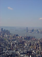 New-York (USA), Manhattan, Chelsea, Greenwich Village, Hudson River, Jersey City vus de l'Empire