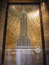 Hall of the Empire State Building in New York
