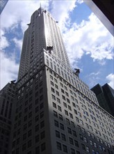 View of the Chrysler building from East 42nd Street in New York