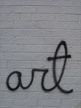Gaffiti "art" sur une façade à New-York