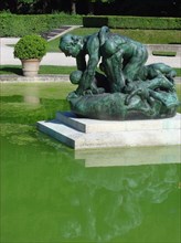 Open air sculpture by Rodin in the Rodin museum in Paris