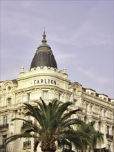 CoteAzur004 Cannes, La Croisette, Hôtel Carlton, façade, palmier