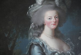 Versailles083 Château de Versailles, Petit Trianon, détail du portrait de Marie-Antoinette à la