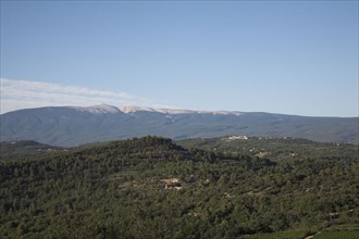 Provence452 Provence, collines provencales, Mont Ventoux, face sud, été