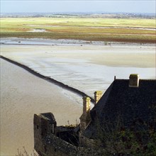 MtSaintMichel11 Les prés et les sables de la baie depuis le Mont Saint Michel