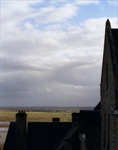 MtSaintMichel18 Les prés de la baie depuis le Mont Saint Michel