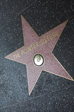 Hollywood Boulevard, Walk of Fame, stars / étoiles : The Pointer Sisters
