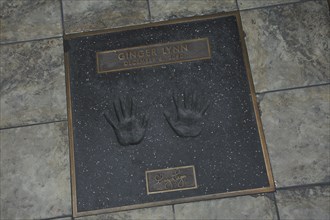 Sunset Boulevard, célébrités du film : Ginger Lynn (mains)
