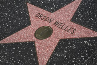 Hollywood Boulevard, Walk of Fame, stars / étoiles : Orson Welles