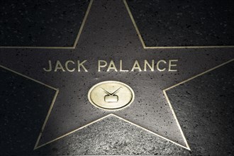 Hollywood Boulevard, Walk of Fame, stars / étoiles : Jack Palance