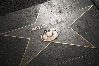 Hollywood Boulevard, Walk of Fame, stars / étoiles : James Caan