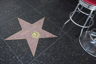 Hollywood Boulevard, Walk of Fame, stars / étoiles : Errol Flynn