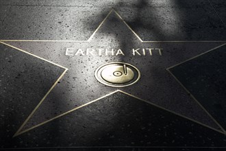 Hollywood Boulevard, Walk of Fame, stars / étoiles : Eartha Kitt