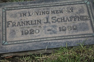 Westwood Cemetery : Franklin J. Schaffner 1920-1989