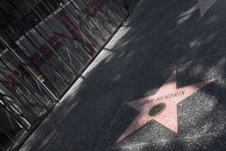 Hollywood Boulevard, Walk of Fame, stars / étoiles : Jimi Hendrix