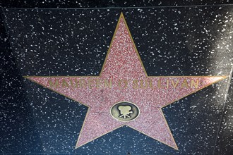 Hollywood Boulevard, Walk of Fame, stars / étoiles : Maureen O'Sullivan