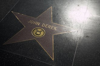 Hollywood Boulevard, Walk of Fame, stars / étoiles : John Derek