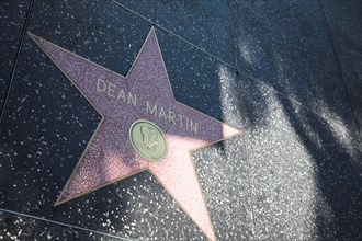 Hollywood Boulevard, Walk of Fame, stars / étoiles : Dean Martin