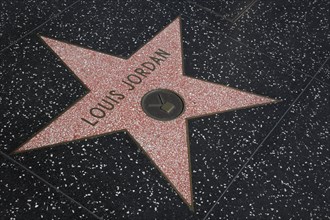 Hollywood Boulevard, Walk of Fame, stars / étoiles : Louis Jordan