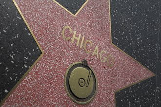 Hollywood Boulevard, Walk of Fame, stars / étoiles : Chicago