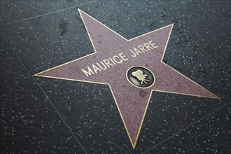 Hollywood Boulevard, Walk of Fame, stars / étoiles : Maurice Jarre