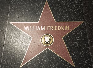 Hollywood Boulevard, Walk of Fame, stars / étoiles : William Friedkin