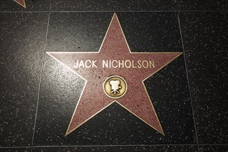 Hollywood Boulevard, Walk of Fame, stars / étoiles : Jack Nicholson