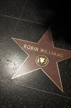 Hollywood Boulevard, Walk of Fame, stars / étoiles : Robin Williams