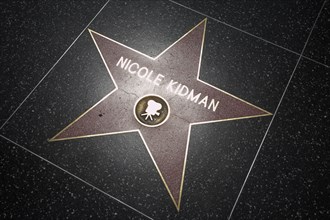 Hollywood Boulevard, Walk of Fame, stars / étoiles : Nicole Kidman