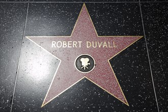 Hollywood Boulevard, Walk of Fame, stars / étoiles : Robert Duvall