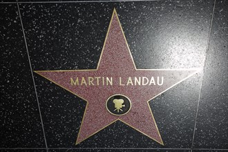 Hollywood Boulevard, Walk of Fame, stars / étoiles : Martin Landau